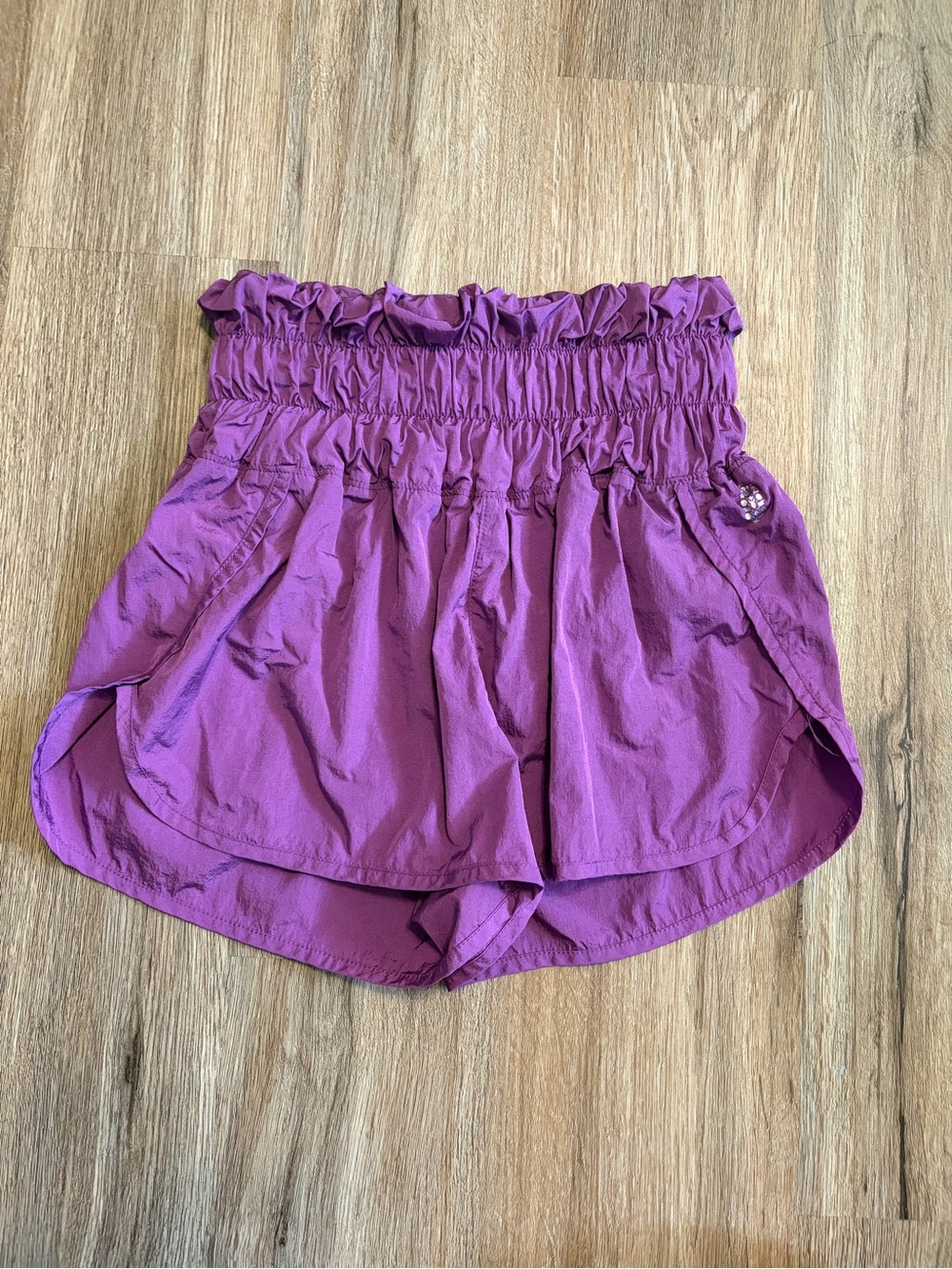 FP Movement by Free People High-Rise  Waist Shorts in Purple